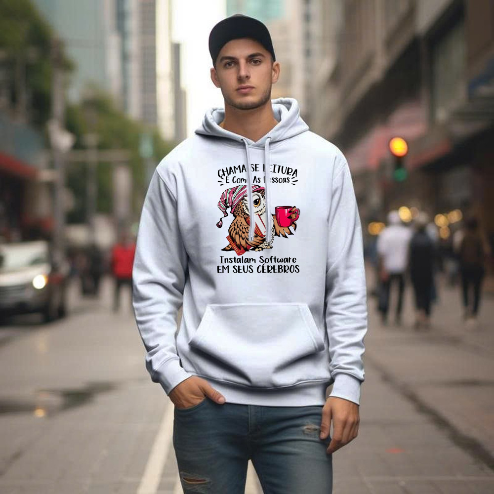 Chama Se Leitura E Como As Pessoas Shirt Unique Funny Owl Design Hoodie Gift For Boyfriend